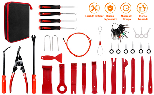 kit herramientas desmontaje coche